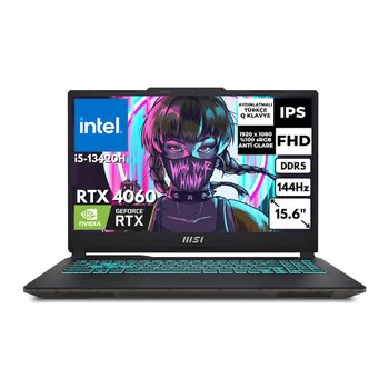 Msi Cyborg 15 I5-13420h 24 Gb 256 Gb Ssd 8 Gb Rtx4060 15.6" 144hz Fhd Freedos Gaming Laptop A13vf-1204xtrat11