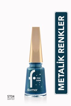 Flormar Metalik Parlak Oje - Star Shine Nail Enamel - 004 Nıght Out-8690604564149