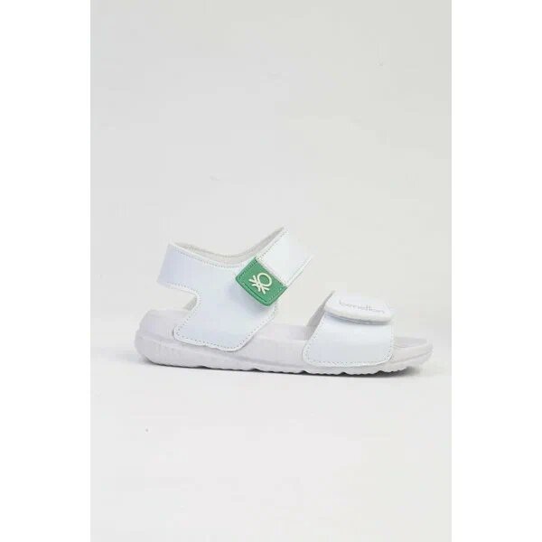 Benetton Çıtçıtlı Çocuk Beyaz Unisex Çocuk 23 Sandalet