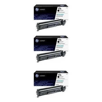 HP 17A CF217A 3'lü Siyah Toner