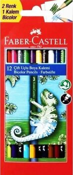 Faber-castell Çift Uçlu Kuru Boya Kalemi 12'li 24 Renk