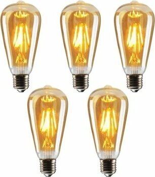 Edison St64 Flamanlı Rustik 4w Dekoratif Led Ampul 5'li Vintage
