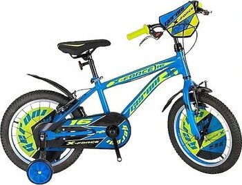 Geroni X-Force 16 Jant Sarı, Mavi Çocuk Bisikleti