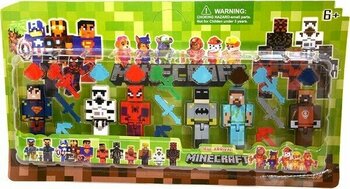 UDATOYS Minecraft Örümcek Adam Iskelet Vb 6 Karakterli 21 Parça Oyuncak - Renkli