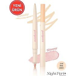 Çift Taraflı Kapatıcı ve Işıltılı Kalem Far Peripera Sugar Twinkle Duo Eye Stick (#07 Pink Linen)