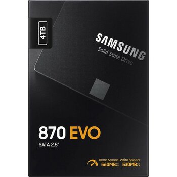 Samsung 870 Evo 4tb 560/530MB/S 2.5" Sata3 SSD MZ-77E4T0BW
