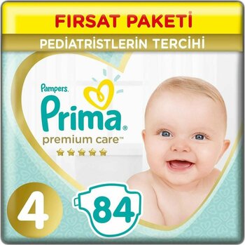 Prima Premium Care Bebek Bezi Fırsat Paketi 4 Beden 84 Adet 9-14 Kg