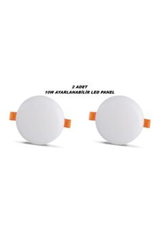ZMR 2'Lİ 10W Ayarlanabilir Yuvarlak Pro Led Panel 6500K