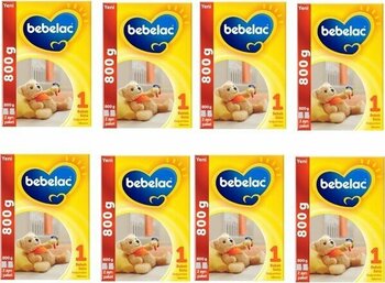 Bebelac 1 Numara Devam Sütü 800 gr x 8 Adet - Hediyesiz