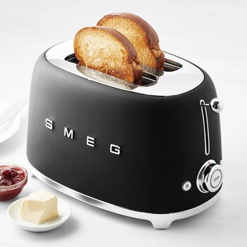 Smeg Tsf01 2 Dilim Ekmek Kızartma Makinesi Mat Siyah Mat Siyah