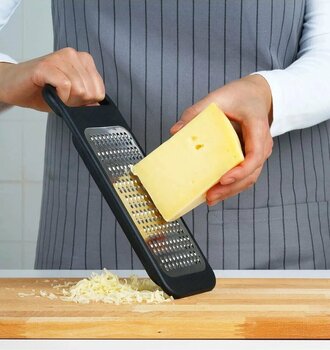 IKEA Plastik Saplı Mutfak Rendesi Uzunluk 26 Cm İkea Paslanmaz Çelik Pratik Rende Siyah Renk