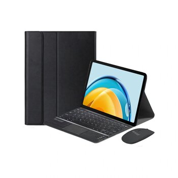 Huawei Uyumlu Matepad 11.5 Bt Touchpad Klavye+bt Mouse+standkılıf-bkk7 Siyah