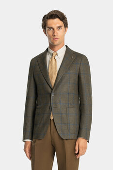 KARELİ YÜN İPEK KUMAŞ MONOPETO CEKET