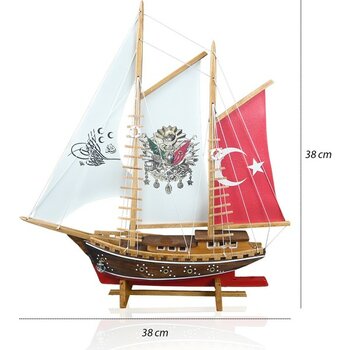 Ayhan Kotra Osmanlı Tuğralı Gemi Maketi, Ofis ve Ev Hediyesi, Maket Gemi