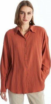 Lc Waikiki Yeni Sezon Dokulu Kadın Gömlek - Mercan - 38