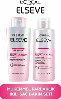 ELSEVE Glycolic Gloss Tüm Saç Tipleri Saç Bakım Seti