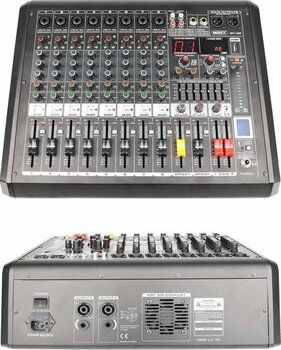 Midex MPX-1200P Power Mikser Amfi 8 Kanal 2 x 600W Multi Efekt Bt Eq USB
