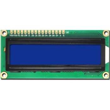 Lcd Ekran 1602 1602a 16x2 Mavi Led Aydınlatmalı