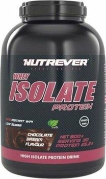Nutrever Whey Isolate Çikolata Aromalı Yüksek Proteinli Sporcu Besini 900 gr Laktozsuz