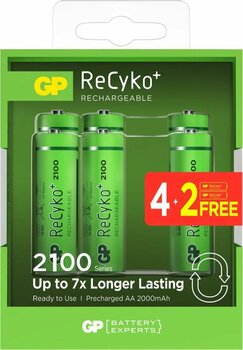 GP AA 2000 mAh Pro Şarjlı Kalem Pil 4+2'li Paket