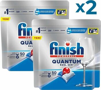 Finish Quantum Özel Seri 50 Kapsül Bulaşık Makinesi Deterjanı Tableti (50 X 2) 100 Adet