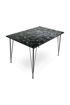 Chic Life Metal Ayaklı Mermer Desenli Mutfak Masası