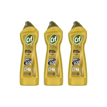 Assess Store Cif Krem Ekstra Parlaklık Altın Serisi Temizleyici, 500 Ml, 3'lü Paket, Mutfak Yüzeyleri Için - Option-1