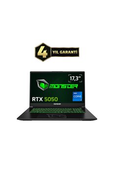 MONSTER Abra A7 V16.2.4 Intel Core i7 13700HX 16GB RAM 1TB SSD RTX 5050 Freedos 17,3\" FHD 144 Hz