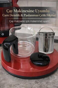 TEFAL Tea Expert Delux Cam DEMLİK+FİLTRE Siyah DEMLİK