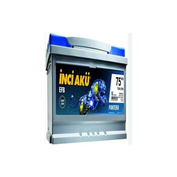 İnci 75 Amper Alçak Tip Efb (Start-Stop) Akü.!! Yeni - Güncel Üretim.