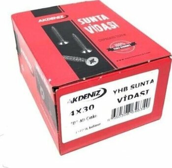 Y.h.b. Çinko 4 X 30 Sunta Vidası 500 Adet Vida