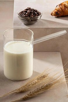 kitchenboost Tohana cam cezve 400 ml. saplı borosiklat cezve