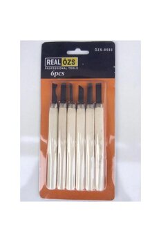 Real Özs Ahşap Oyma Ağaç Oyma Hobi Set 6lı