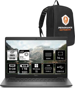 DELL Latitude 3440 İ5-1335U 8Gb Ram 1Tb Ssd 14'' Fhd W11Home Dizüstü Bilgisayar & Per4 Çanta