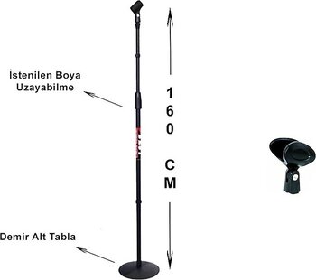 BEST Profesyonel Boy Mikrofon Sehpası - Mikrofon Standı