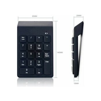 Platoon Kablosuz Numeric Keypad-Numpad-Usb Kablolu Keypad 18 Tuş Numped