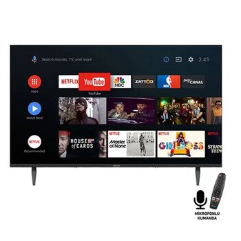 Onvo OV43F800 43 inç 109 Ekran Uydu Alıcılı Full HD Android Smart LED TV