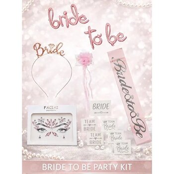 Bride To Be Rose Gümüş Bekarlığa Veda Partisi Seti