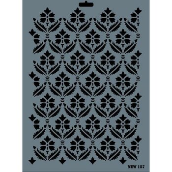 Rich New Seri N-157 Stencil 35X25 cm - Tek ebat - 001-Renkli