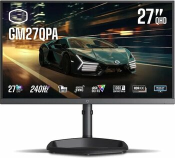 Cooler Master GM27-Qpa 27 inç 16:9 Düz (Flat) IPS 240 Hz 2560x1440 piksel Oyuncu Monitörü