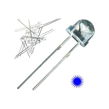 Mantar Led 4.8mm ( Mavi ) 10 Adet