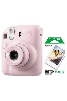 Fujifilm Instax Mini 12 Pembe Fotoğraf Makinesi Ve 10'lu Mini Film