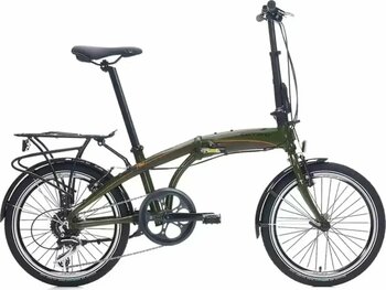 Carraro Flexi 108 Mat Haki Siyah Turuncu Katlanır Bisiklet