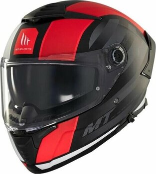 Mt Thunder 4 Sv Treads B5 Full Face Motosiklet Kaskı Siyah - Kırmızı Xl