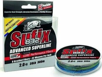 Sufix 832 Advanced 0.33 Mm 100M Multicolor 8 Kat İp Misina 28.5Kg Çeker