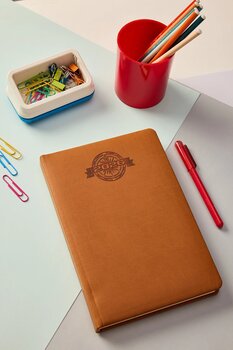 locko Kişiye Özel Hediyelik Cilt 2026 Düz Sert Kapak Kahverengi Deri Ajanda