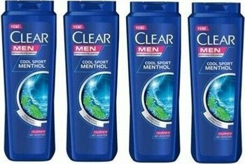 Clear Men Cool Sport Menthol Şampuan 180 ml 4 Adet
