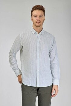 Bisse Regular Fit Paşa Yaka Yeşil Erkek Gömlek Gmktn3ps224018 D46 Açık-yeşil Xl