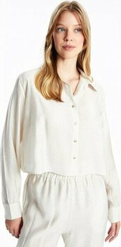 Lc Waikiki Yeni Sezon Loose Fit Kadın Gömlek - Ekru - 42