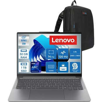 Lenovo Ideapad Pro 5 Intel Ultra 5 225H 32GB 1tb SSD Intel Arc 130T Gpu 14" 2.8k (2880X1800) OLED 1100NITS 120hz Freedos Taşınabilir Bilgisayar 83J...
